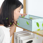 Giỏ đựng đồ ăn nhẹ & vật dụng để bàn Hình chữ nhật Giỏ nhựa đựng đồ, Nhỏ (Trắng), Nhỏ (Xanh nhạt), Lớn (Trắng), Lớn (Xanh nhạt)