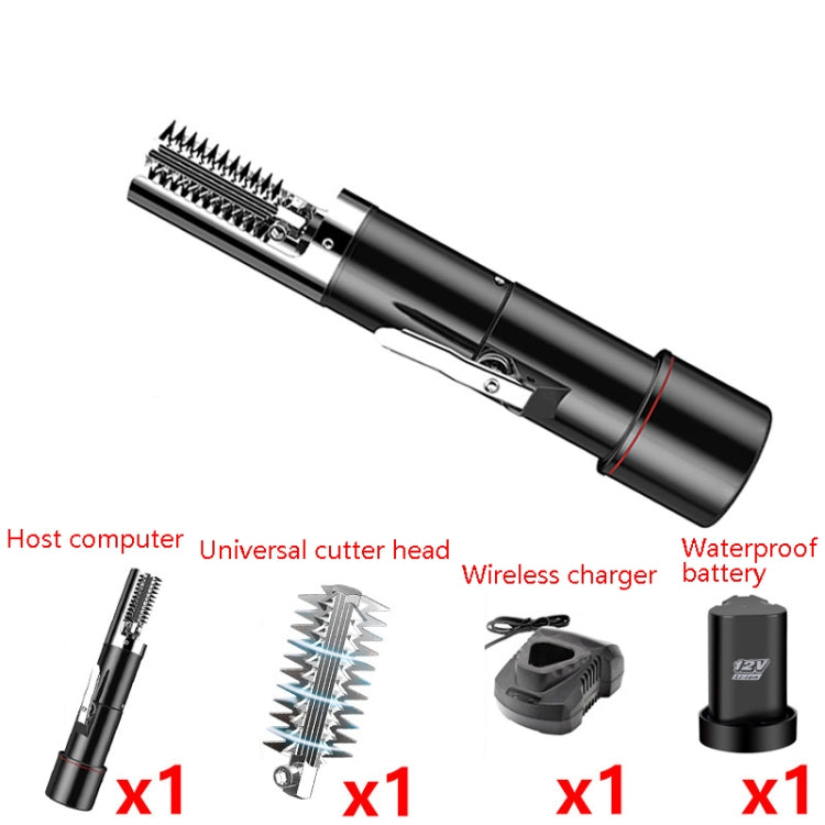 Dụng cụ cạo vảy cá điện tự động không dây dùng trong gia đình, phích cắm CN, pin đơn màu đen, pin đơn màu đen + đầu cắt, pin đôi màu đen, pin đôi màu đen + đầu cắt, pin đơn màu đỏ, pin đơn màu đỏ + đầu cắt
