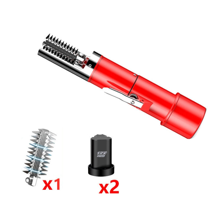 Dụng cụ cạo vảy cá điện tự động không dây dùng trong gia đình, phích cắm CN, pin đơn màu đen, pin đơn màu đen + đầu cắt, pin đôi màu đen, pin đôi màu đen + đầu cắt, pin đơn màu đỏ, pin đơn màu đỏ + đầu cắt