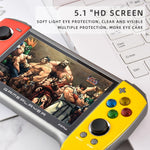 Máy Chơi Game Cầm Tay Màn Hình 5.1 Inch X19 Plus Bộ Nhớ 8G Hỗ Trợ Thẻ TF Mở Rộng & Xuất AV, X19 Plus / Đỏ+Vàng, X19 Plus / Đỏ, X19 Plus / Đỏ+Xanh Dương