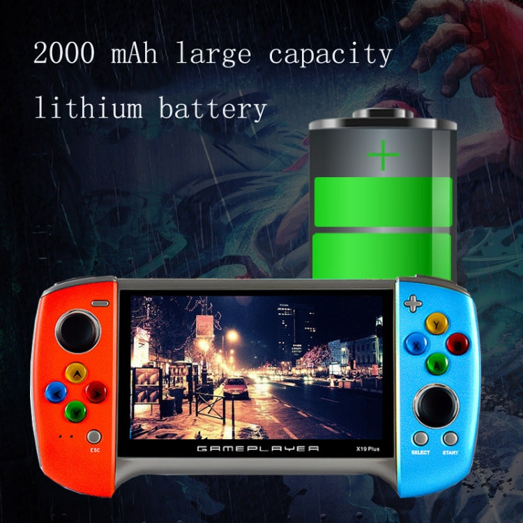 Máy Chơi Game Cầm Tay Màn Hình 5.1 Inch X19 Plus Bộ Nhớ 8G Hỗ Trợ Thẻ TF Mở Rộng & Xuất AV, X19 Plus / Đỏ+Vàng, X19 Plus / Đỏ, X19 Plus / Đỏ+Xanh Dương