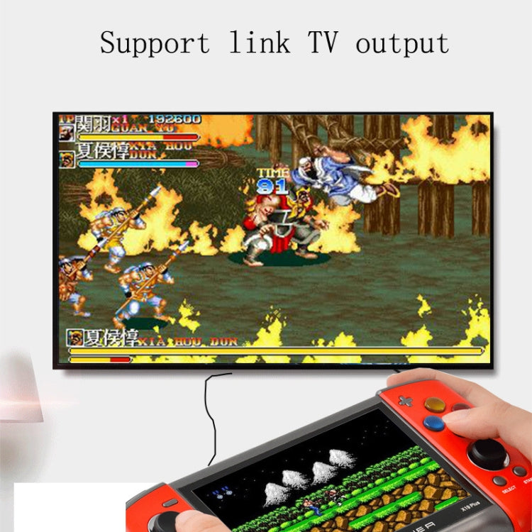 Máy Chơi Game Cầm Tay Màn Hình 5.1 Inch X19 Plus Bộ Nhớ 8G Hỗ Trợ Thẻ TF Mở Rộng & Xuất AV, X19 Plus / Đỏ+Vàng, X19 Plus / Đỏ, X19 Plus / Đỏ+Xanh Dương