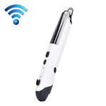 PR-08 Bút bảng điện tử không dây 2.4G 6 phím 1600DPI Bút đa chức năng chuột PPT lật trang, Trắng, Đỏ, Xanh, Đen, Xám bạc
