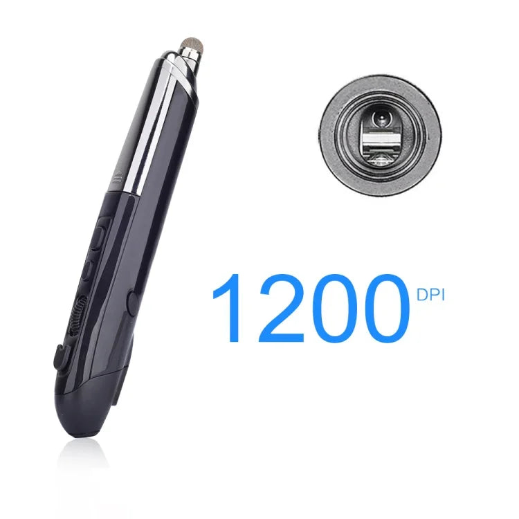 PR-08 Bút bảng điện tử không dây 2.4G 6 phím 1600DPI Bút đa chức năng chuột PPT lật trang, Trắng, Đỏ, Xanh, Đen, Xám bạc