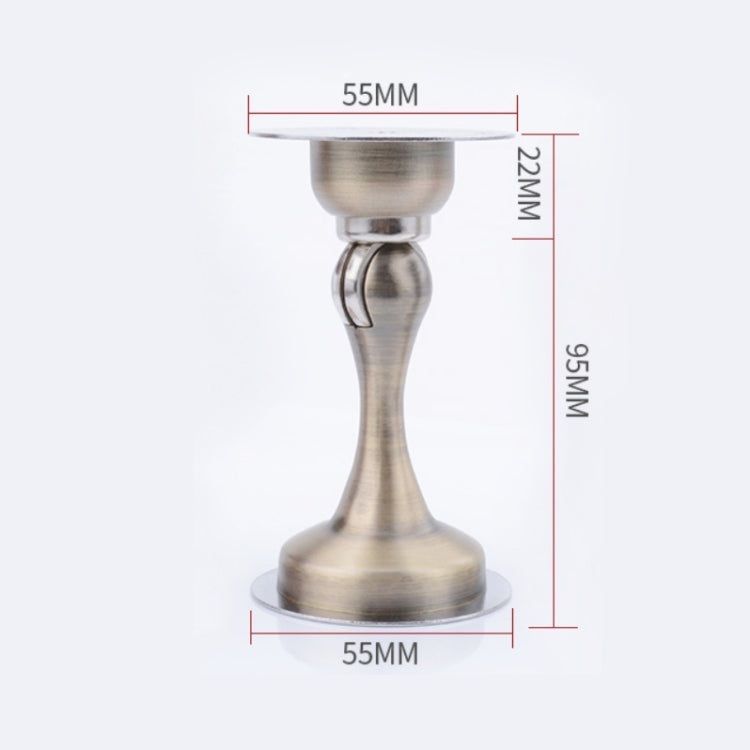 Chặn cửa nam châm thép không gỉ dày cường lực không cần đục lỗ, Thép xước, Đồng xanh, Đồng đỏ, Đen