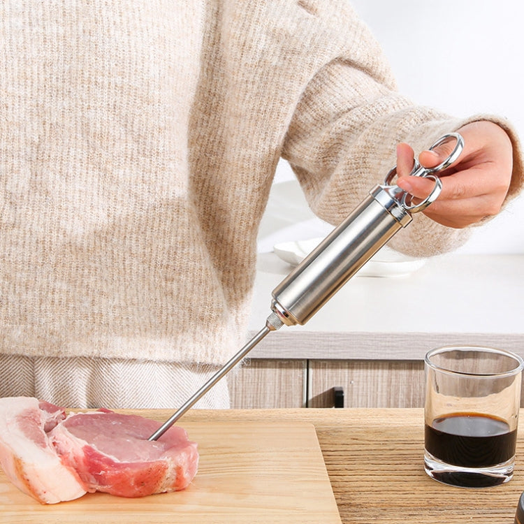 Bộ kim tiêm gia vị nướng BBQ bằng thép không gỉ 304, 14 trong 1 kèm túi đựng