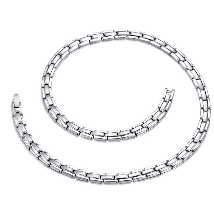 Trang sức dây chuyền thép titan nam châm CNC-007, CNC-007(Vàng), CNC-007(Vàng hồng), CNC-007(Đen), CNC-007(Màu thép)