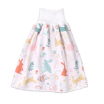 Tã vải chống thấm nước và chống rò rỉ cho bé, tã vải cotton có thể giặt, quần váy chống đái dầm, L