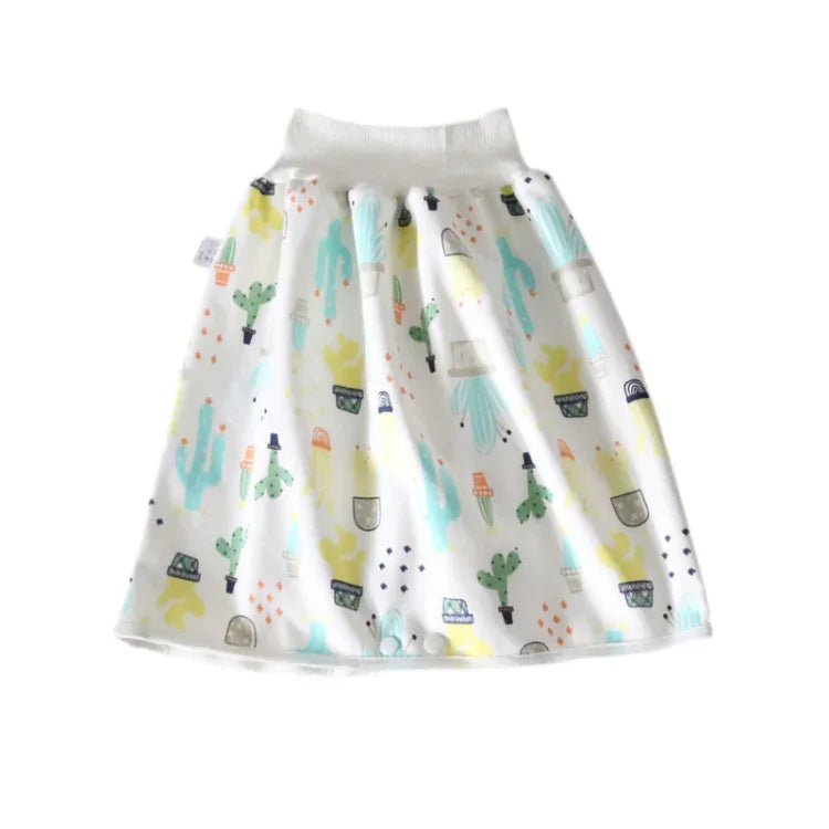 Tã vải chống thấm nước và chống rò rỉ cho bé, tã vải cotton có thể giặt, quần váy chống đái dầm, L