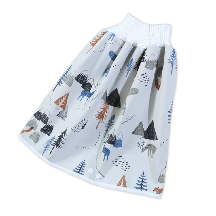 Tã vải chống thấm nước và chống rò rỉ cho bé, tã vải cotton có thể giặt, quần váy chống đái dầm, L