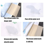 Tã vải chống thấm nước và chống rò rỉ cho bé, tã vải cotton có thể giặt, quần váy chống đái dầm, L