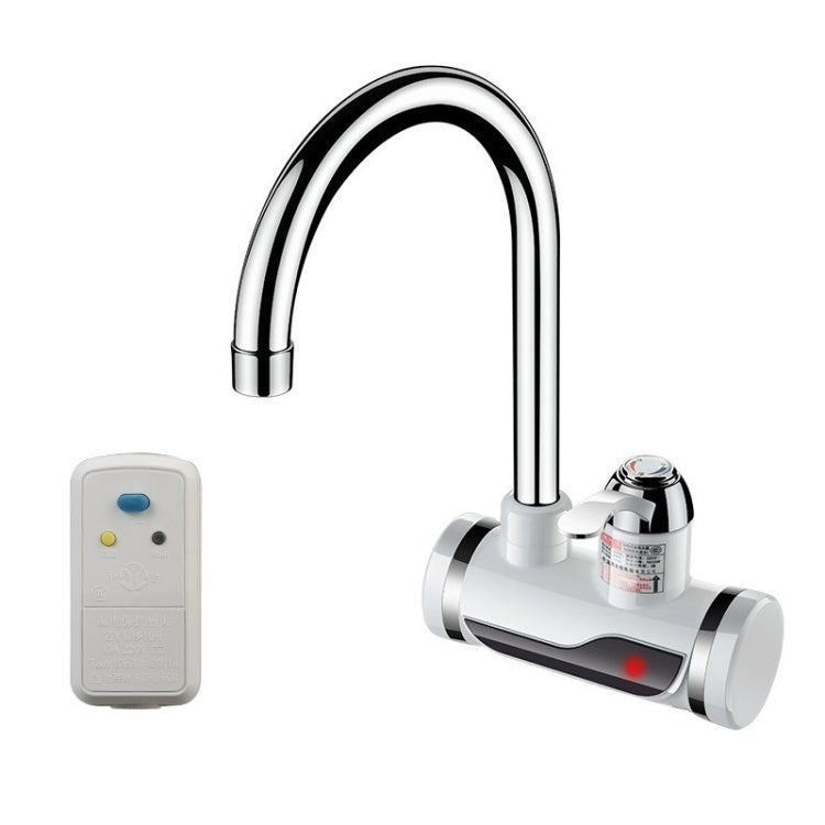 Vòi nước nóng lạnh điện tử nóng lạnh tức thì cho bếp, phích cắm EU, hiển thị đèn, đầu vào nước dưới, đầu vào nước bên, bảo vệ chống rò rỉ đầu vào nước dưới, bảo vệ chống rò rỉ đầu vào nước bên