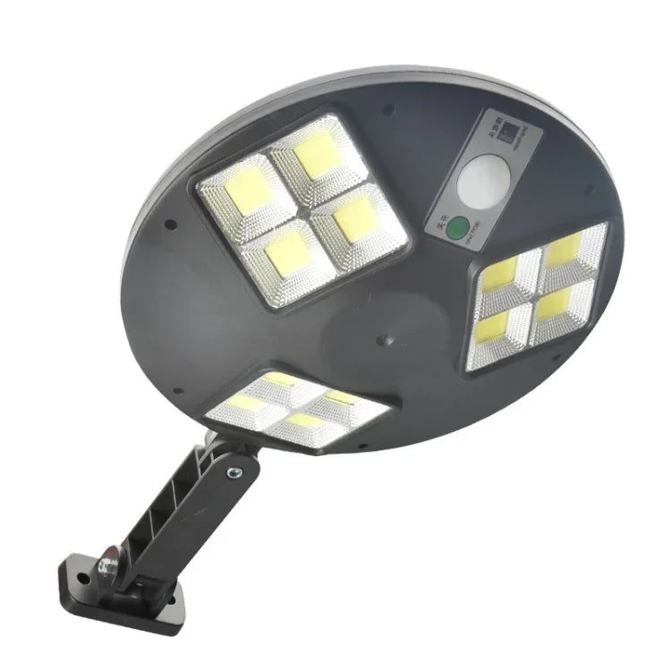 Đèn đường cảm biến cơ thể người năng lượng mặt trời 144 COB, đèn tường vườn có điều khiển từ xa, đèn an ninh ngoài trời