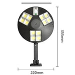 Đèn đường cảm biến cơ thể người năng lượng mặt trời 144 COB, đèn tường vườn có điều khiển từ xa, đèn an ninh ngoài trời