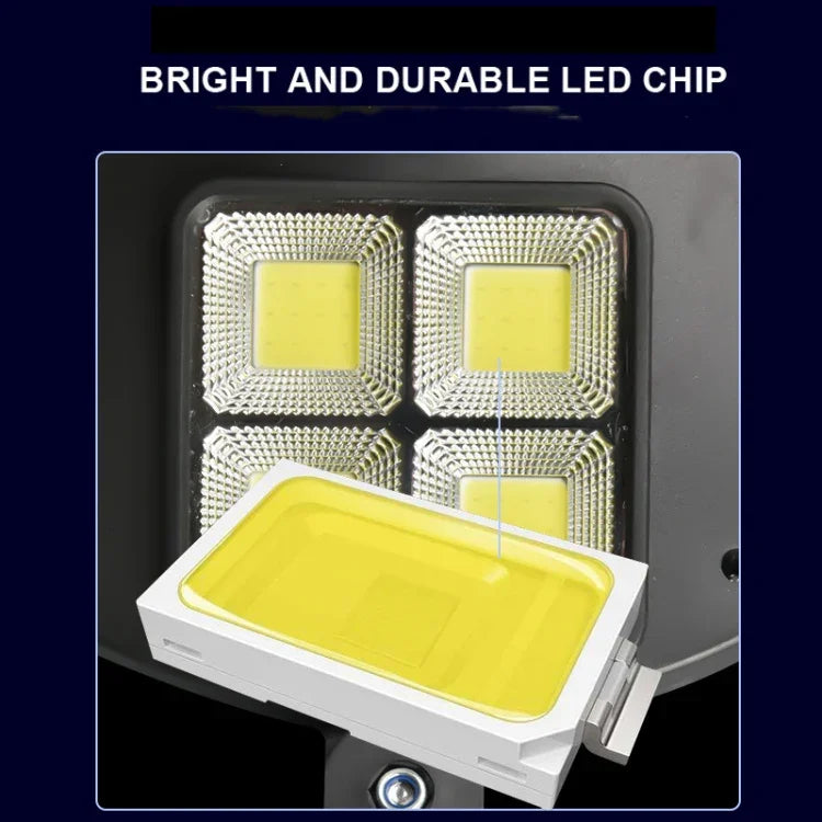 Đèn đường cảm biến cơ thể người năng lượng mặt trời 144 COB, đèn tường vườn có điều khiển từ xa, đèn an ninh ngoài trời