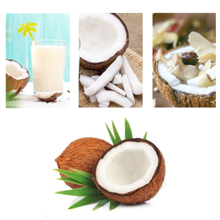 Dụng cụ mở dừa đa năng bằng thép không gỉ với tay cầm gỗ, dao cắt cơm dừa, dụng cụ nhà bếp, dụng cụ mở vỏ dừa