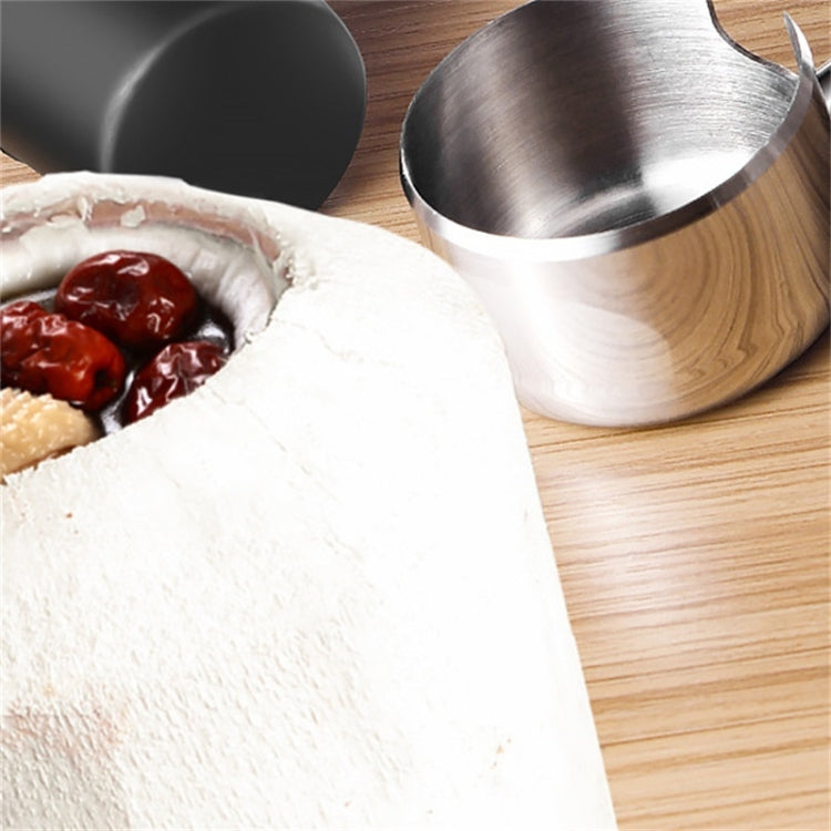 Bộ dụng cụ mở dừa bằng thép không gỉ 304, dụng cụ cạo vỏ dừa, 2 trong 1