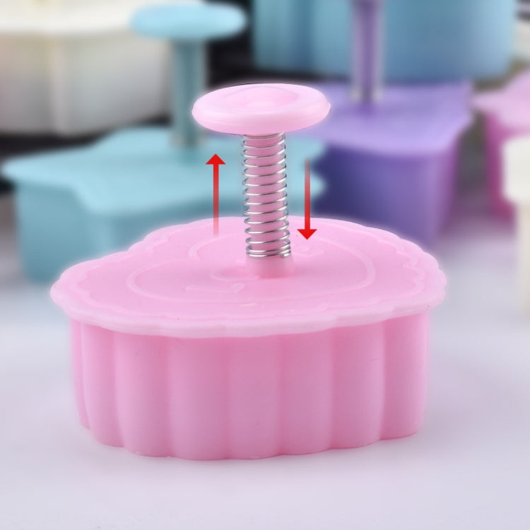 Khuôn bánh fondant và bánh quy 3D 4 trong 1, khuôn bánh đẩy, giao kiểu ngẫu nhiên