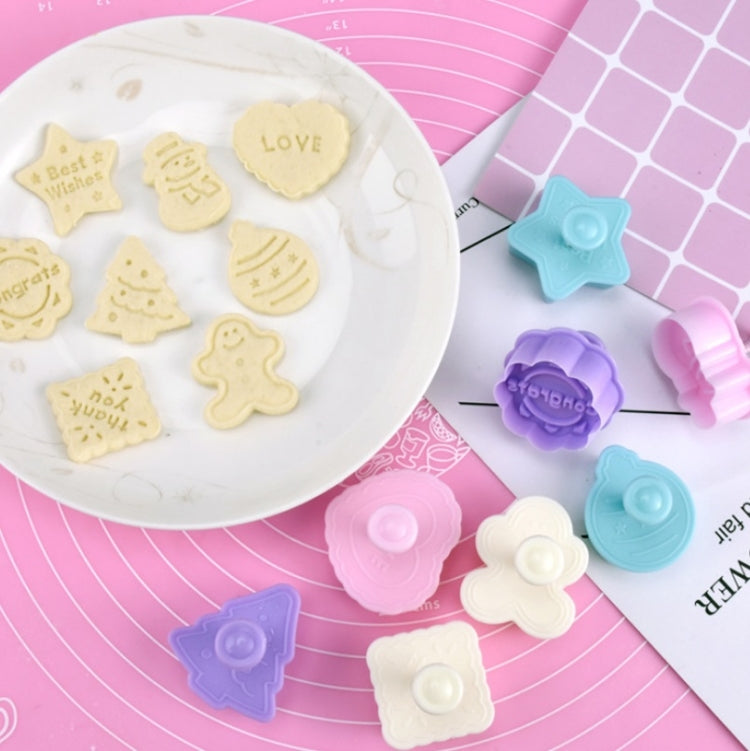Khuôn bánh fondant và bánh quy 3D 4 trong 1, khuôn bánh đẩy, giao kiểu ngẫu nhiên