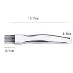 Dao hành lá bằng thép không gỉ, dụng cụ nhà bếp, kích thước 15.7x1.8cm