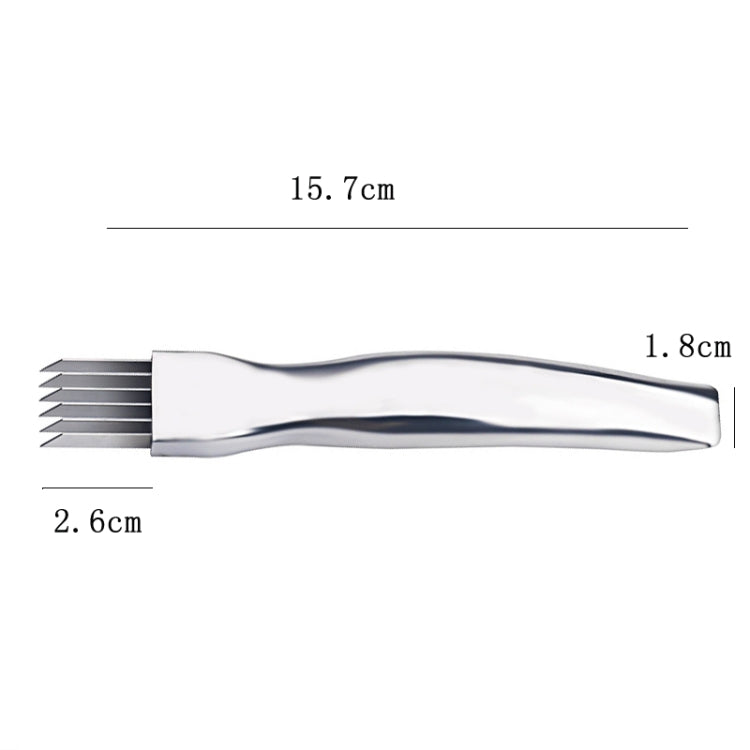 Dao hành lá bằng thép không gỉ, dụng cụ nhà bếp, kích thước 15.7x1.8cm