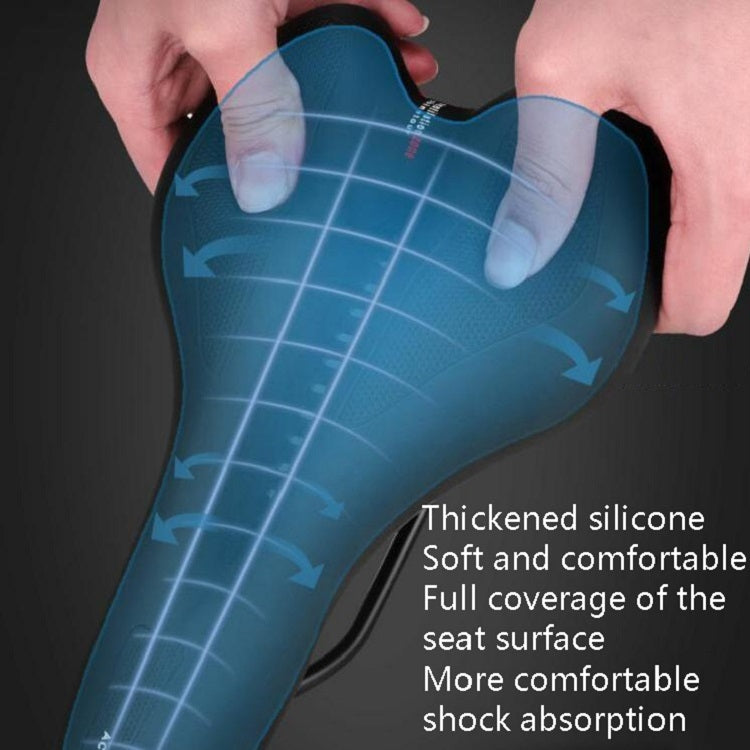 Yên Xe Đạp Gel Silicone Yên Xe Đạp Leo Núi, Đen Đỏ, Đen Vàng, Đen Xanh