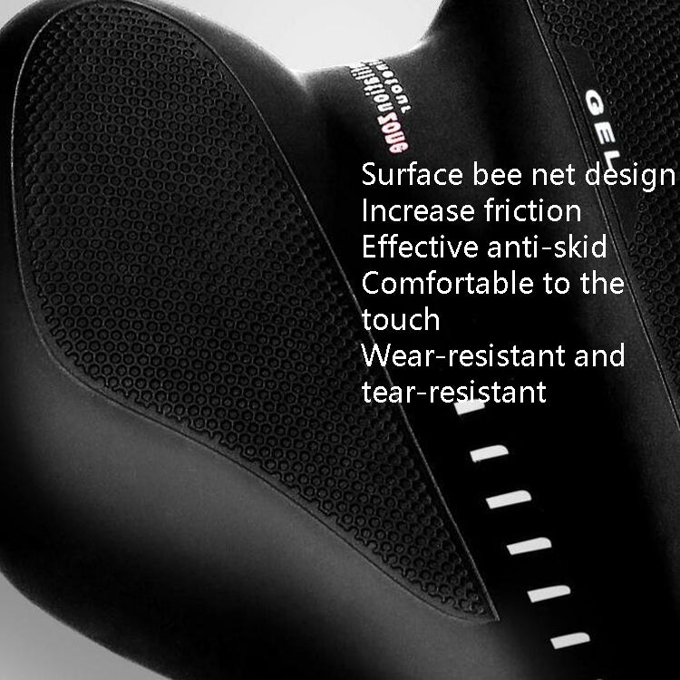 Yên Xe Đạp Gel Silicone Yên Xe Đạp Leo Núi, Đen Đỏ, Đen Vàng, Đen Xanh