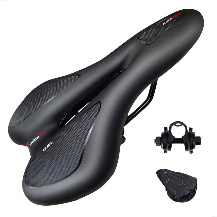 Yên Xe Đạp Gel Silicone Yên Xe Đạp Leo Núi, Đen Đỏ, Đen Vàng, Đen Xanh