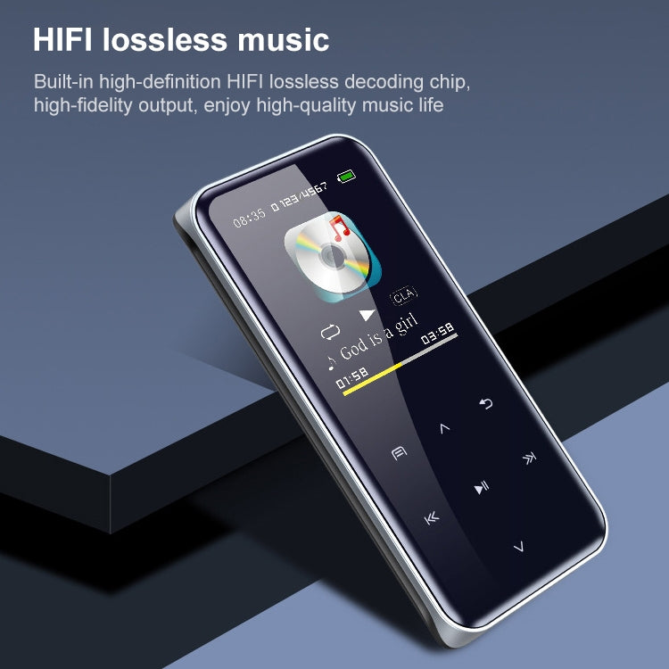 Máy nghe nhạc MP3 cảm ứng Bluetooth di động, máy ghi âm, sách điện tử, 4GB, 8GB, 16GB, 32GB