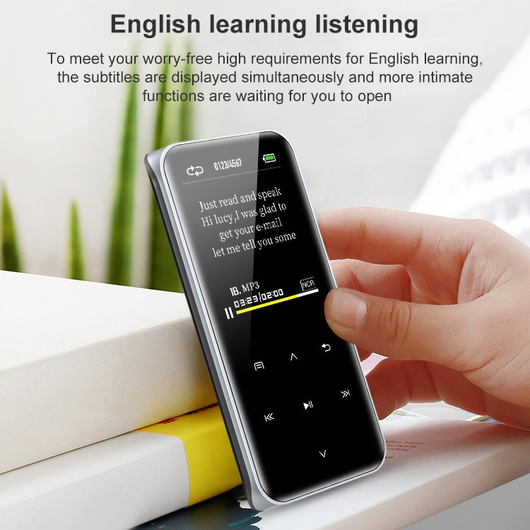 Máy nghe nhạc MP3 cảm ứng Bluetooth di động, máy ghi âm, sách điện tử, 4GB, 8GB, 16GB, 32GB