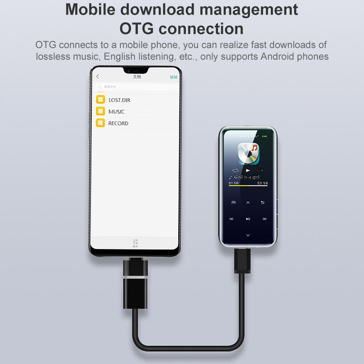 Máy nghe nhạc MP3 cảm ứng Bluetooth di động, máy ghi âm, sách điện tử, 4GB, 8GB, 16GB, 32GB