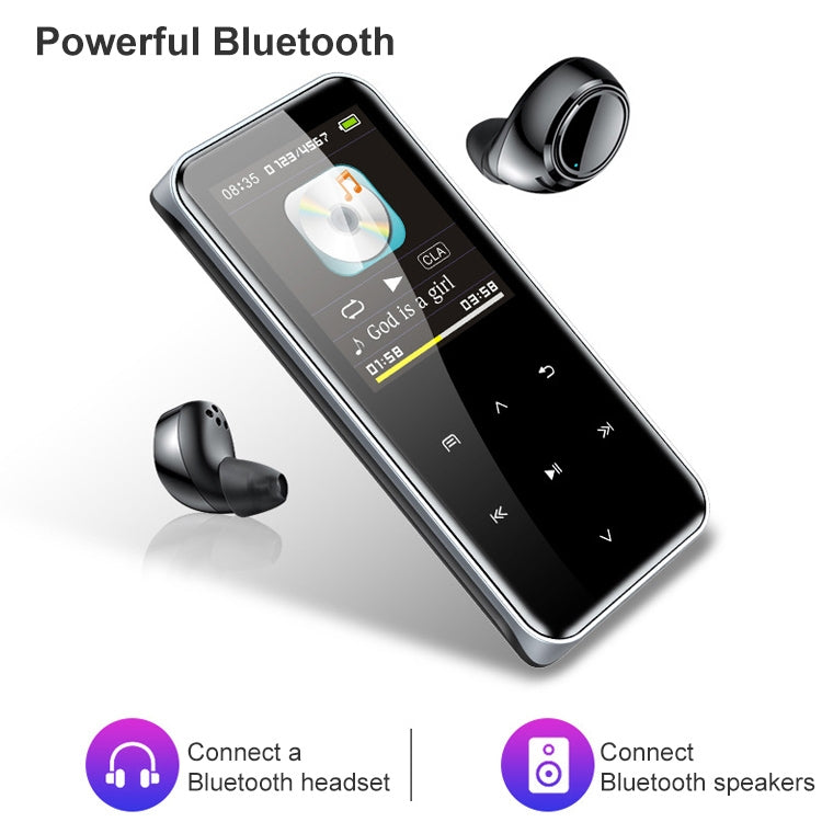 Máy nghe nhạc MP3 cảm ứng Bluetooth di động, máy ghi âm, sách điện tử, 4GB, 8GB, 16GB, 32GB