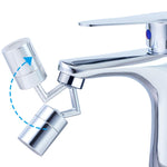 Vòi nước xoay 720 độ đa năng, đầu vòi chống bắn, bộ lọc, vòi hai đoạn