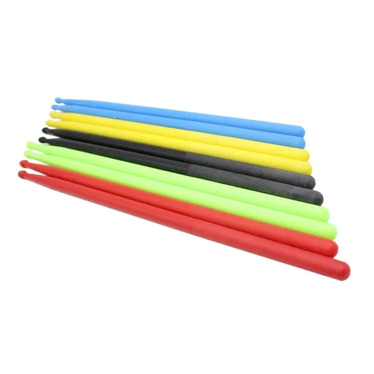 2 cây dùi trống nylon phụ kiện bộ trống, màu vàng, xanh nhạt, đen, xanh lá nhạt, đỏ, xanh hải quân, xanh đậm