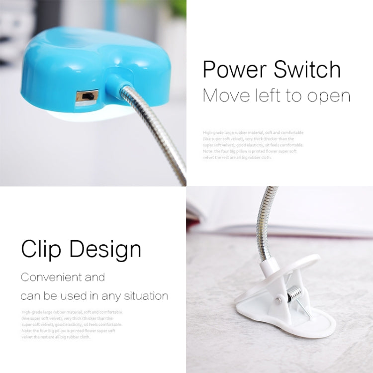 Đèn kẹp sách mini hình trái tim LED, đèn đọc sách bàn, đèn bàn phím bảo vệ mắt, tiết kiệm năng lượng, đèn ngủ, màu hồng, vàng, xanh dương