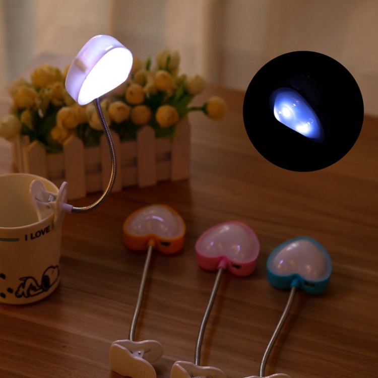 Đèn kẹp sách mini hình trái tim LED, đèn đọc sách bàn, đèn bàn phím bảo vệ mắt, tiết kiệm năng lượng, đèn ngủ, màu hồng, vàng, xanh dương