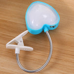 Đèn kẹp sách mini hình trái tim LED, đèn đọc sách bàn, đèn bàn phím bảo vệ mắt, tiết kiệm năng lượng, đèn ngủ, màu hồng, vàng, xanh dương