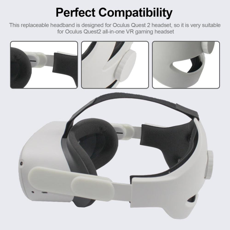 Băng đô giảm trọng lượng phụ kiện tai nghe VR thay thế thoải mái, dành cho Oculus Quest 2, băng đô giảm trọng lượng