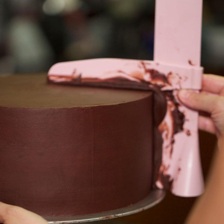 Dụng cụ cạo bánh điều chỉnh DIY, spatula làm mịn fondant, làm mịn cạnh bánh kem