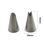 Bộ 13 đầu phun kem bánh, bộ nối ống kem bằng thép không gỉ, 13 cái/bộ