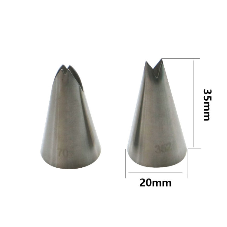 Bộ 13 đầu phun kem bánh, bộ nối ống kem bằng thép không gỉ, 13 cái/bộ