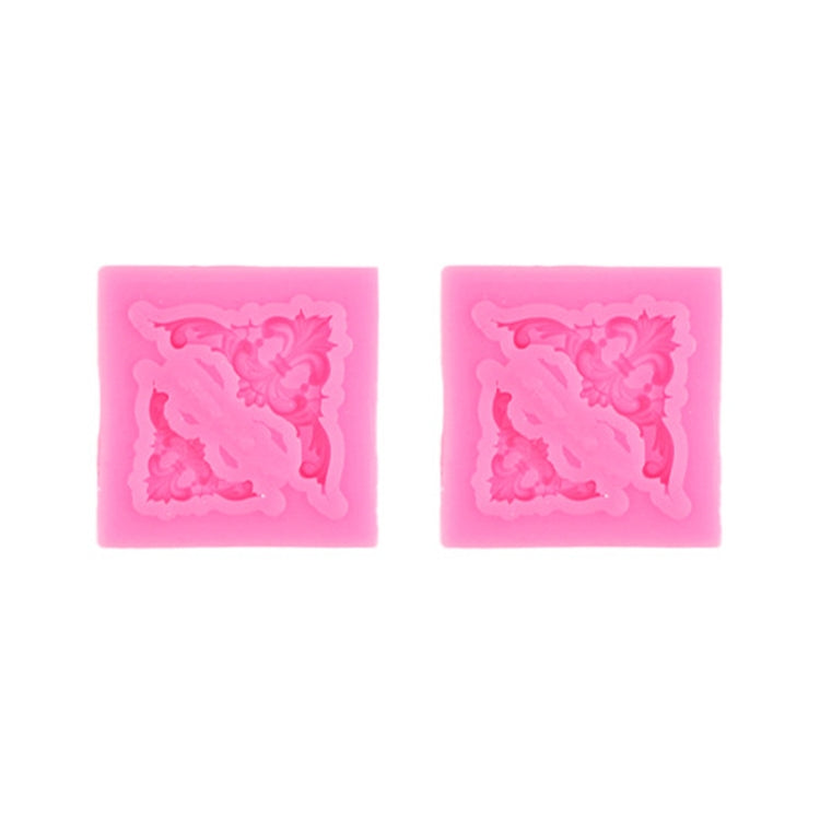 2 cái khuôn silicone fondant bánh, khuôn viền rỗng nổi, khuôn khung ảnh cổ điển