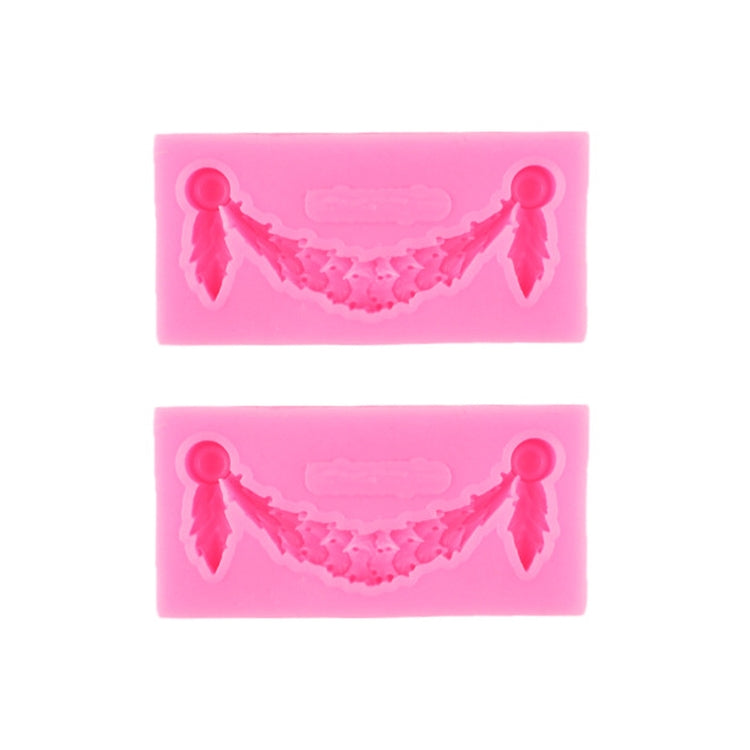 2 cái khuôn silicone fondant bánh, khuôn viền rỗng nổi, khuôn khung ảnh cổ điển