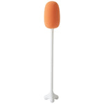Bàn chải cốc dọc cán dài, bàn chải bọt biển rửa bình sữa trẻ em, dài 29cm, màu trắng, xanh dương, hồng