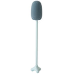 Bàn chải cốc dọc cán dài, bàn chải bọt biển rửa bình sữa trẻ em, dài 29cm, màu trắng, xanh dương, hồng