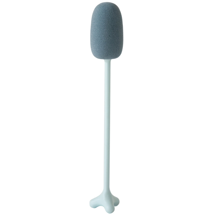Bàn chải cốc dọc cán dài, bàn chải bọt biển rửa bình sữa trẻ em, dài 29cm, màu trắng, xanh dương, hồng