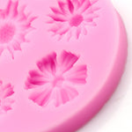 2 cái khuôn silicone hoa 3D, dụng cụ làm bánh fondant thủ công, kẹo, socola, kem, dụng cụ làm bánh, hình hoa 3D