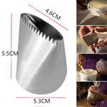 Đầu phun kem bằng thép không gỉ, đầu phun kem trang trí bánh, đầu phun bánh fondant DIY, đầu phun kem trang trí bánh