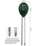 Bút đo đất 3 trong 1 kiểm tra giá trị pH, cường độ ánh sáng, độ ẩm đất đầu tròn, máy đo độ ẩm đất khô 3 trong 1