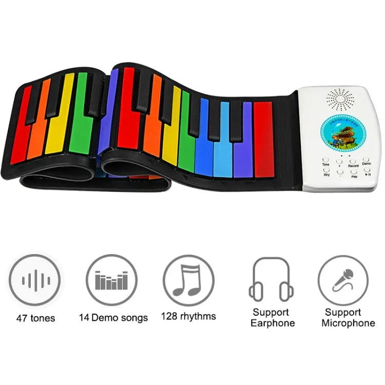 Đàn piano gập tay 49 phím HUA008-49 cho trẻ em, 49 phím